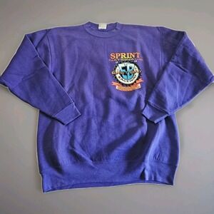 Vtg East Bay '94 Sprints Large Pullover‎ Tampa Bay, Florida Double Sided Oneida